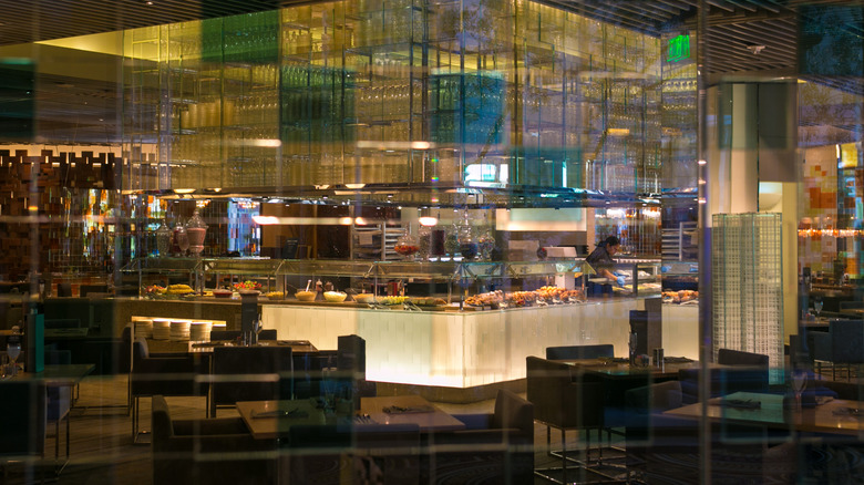 A wide view of the buffet at Caesars Palace in Las Vegas