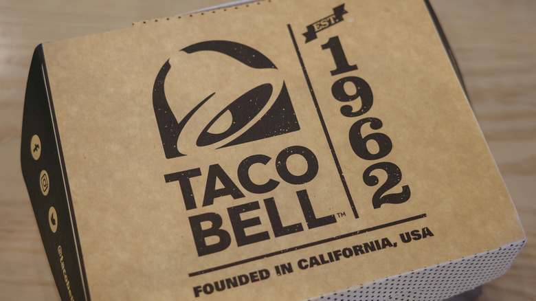 a Taco Bell box