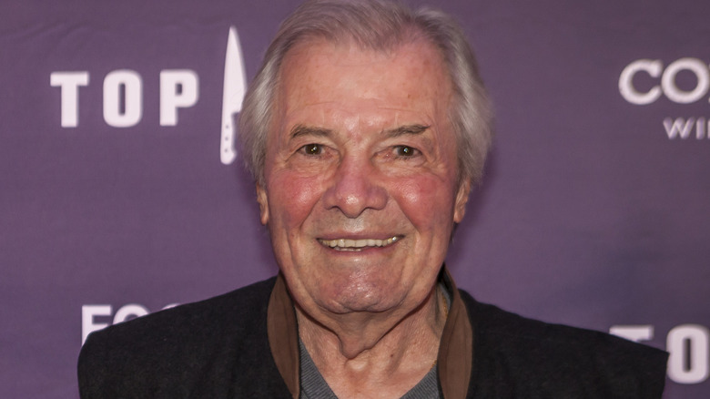 French chef Jacques Pépin smiling.
