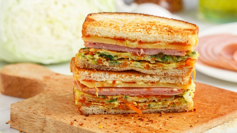 Gilgeori toast, a popular Korean breakfast sandwich