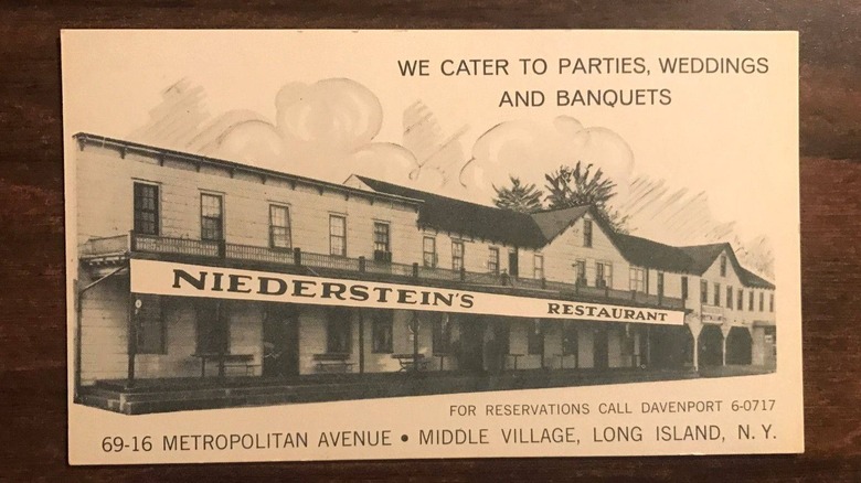 Postcard of Niederstein's Restaurant in New York City