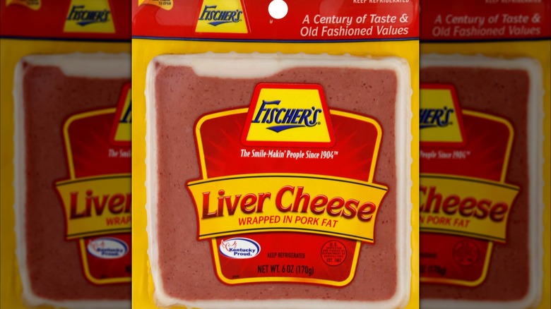 A package of Fischer's liver cheese