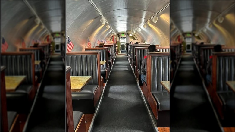 plane's interior at The Airplane Restaurant