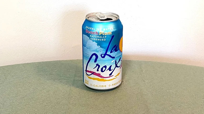 Can of La Croix Beach Plum