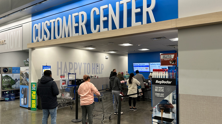 Customer center at Walmart