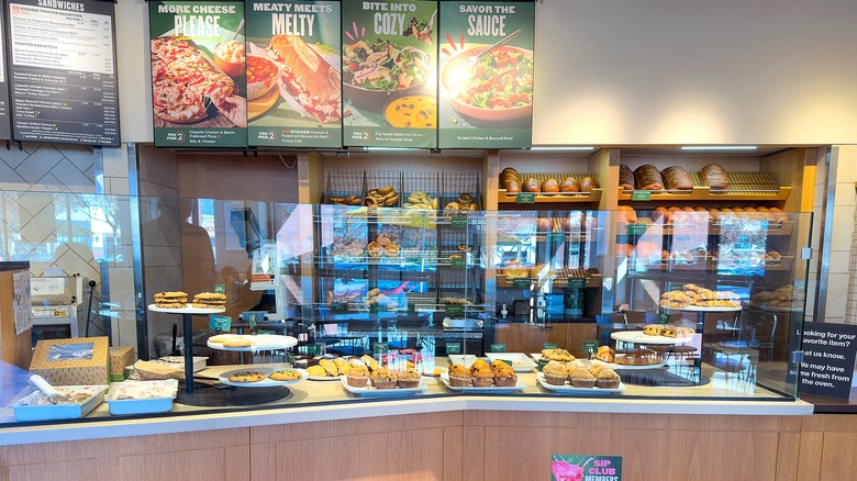 The bakery counter at Panera bread