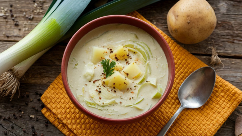 creamy potato leek soup