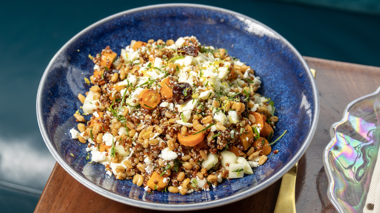 A bowl of Farro salad from L'Ardente
