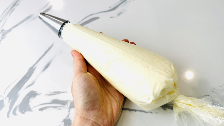 Frosting in piping bag