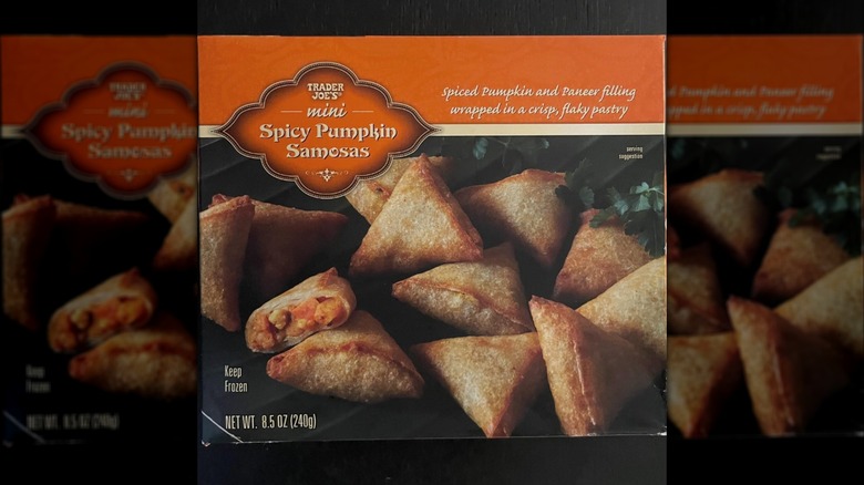 Box of Mini Spicy Pumpkin Samosas
