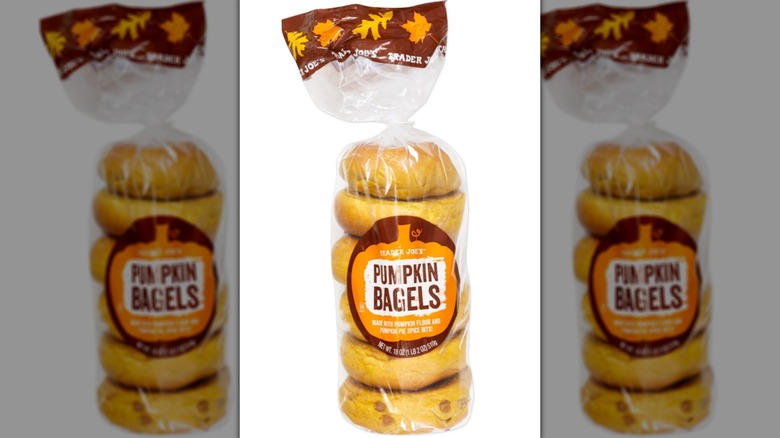 Bag of Trader Joe's Pumpkin Bagels