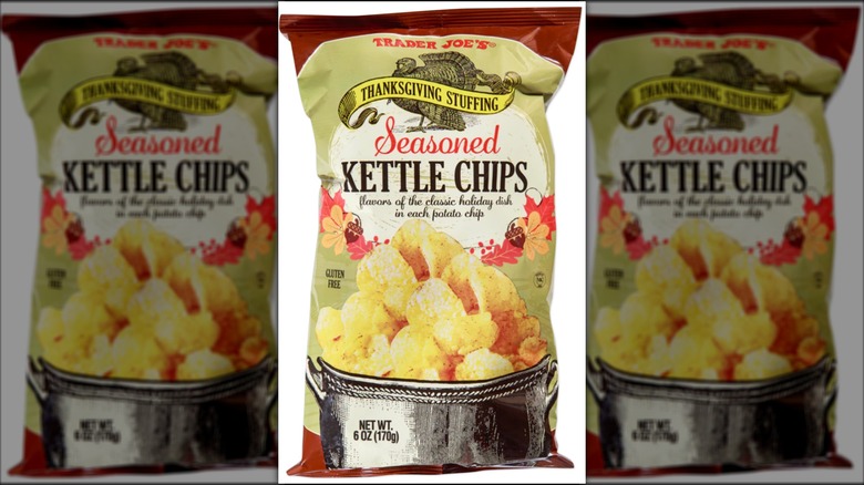 Bag of Thanksgiving Stuffing Seasoned Kettle Chips