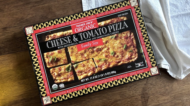 Trader Joe's cheese & tomato pizza