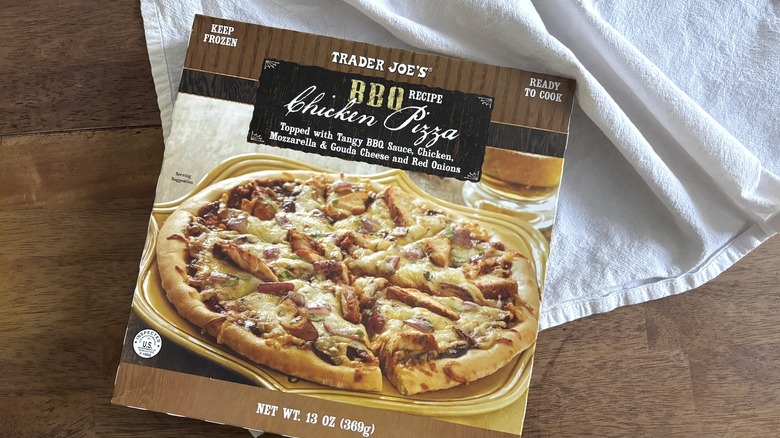 Trader Joe's BBQ chicken pizza