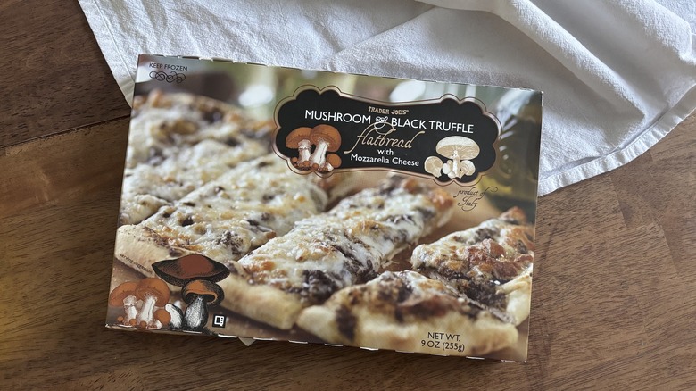 Trader Joe's mushroom & black truffle flatbread