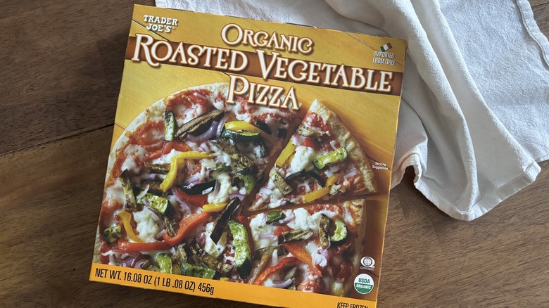 Trader Joe's roasted vegetable pizza