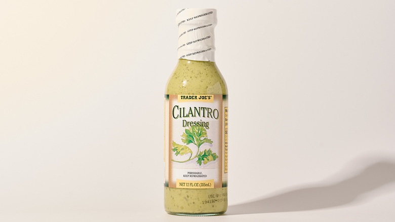 cilantro dressing on a table