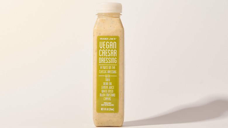 vegan caesar dressing on a table