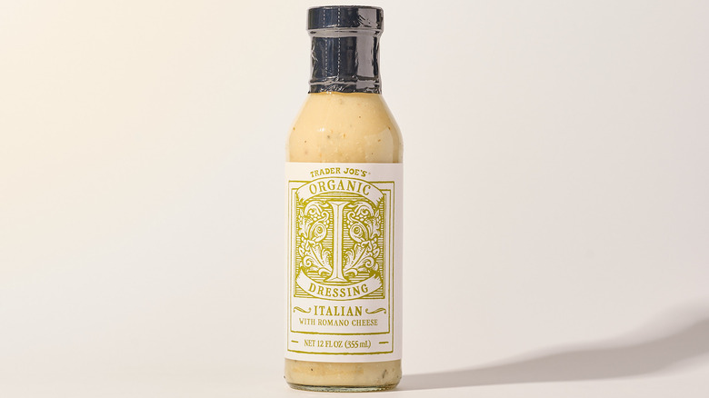 Organic Italian Dressing With Romano Cheese on a table