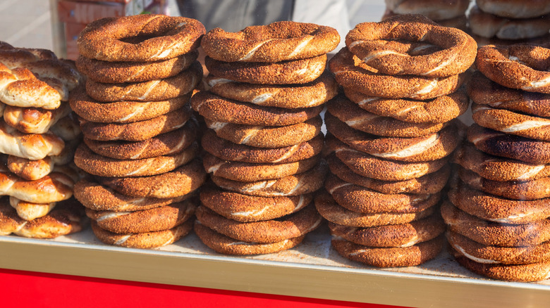 stacks of simit