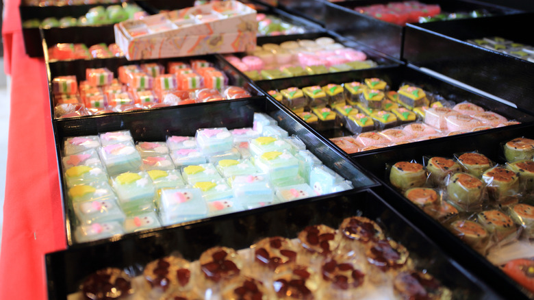 Wagashi store in kyoto featuring traditional Japanese candies