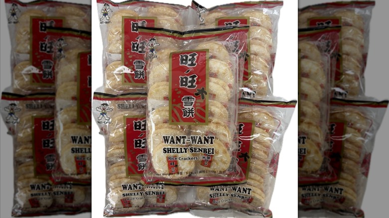 Want Want Big Shelly Shenbei Snowy Crispy Rick Cracker Biscuits