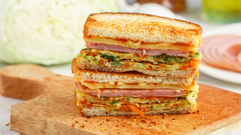Gilgeori toast, a popular Korean breakfast sandwich