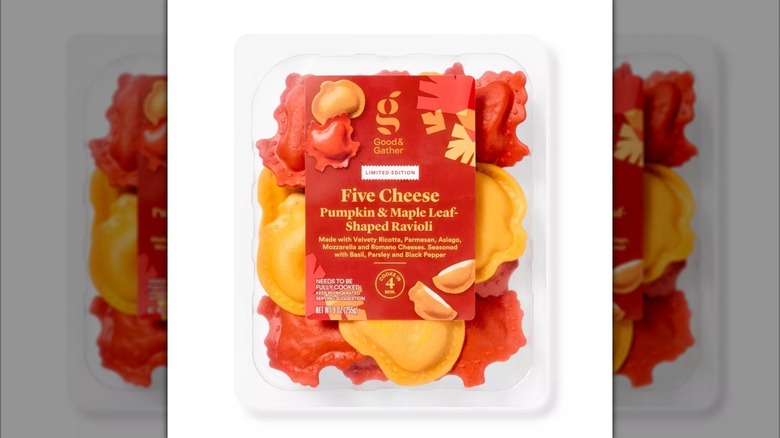 Target's Five Cheese Pumpkin & Maple Leaf Shaped Ravioli special release for fall.