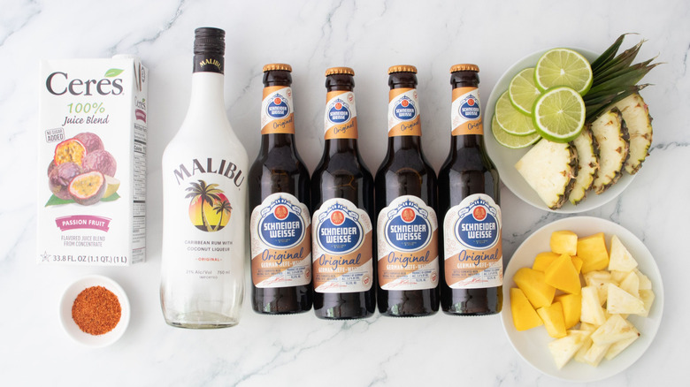 Tropical rum shandy ingredients