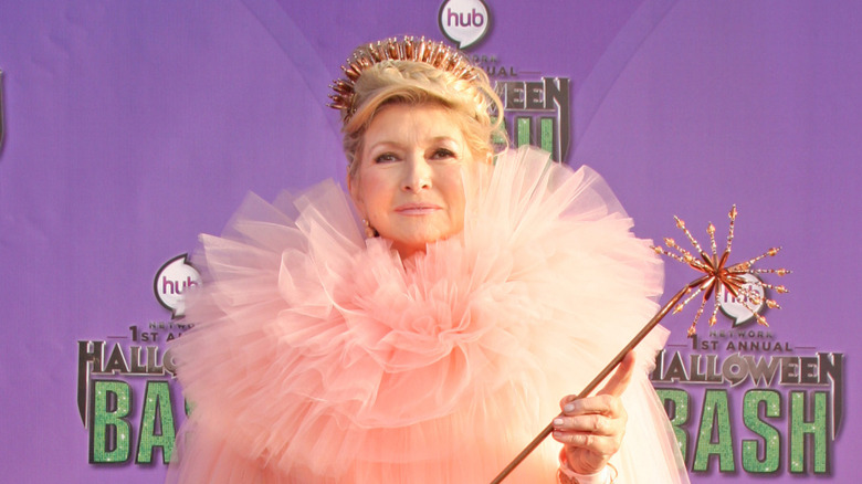 Martha Stewart dressed up for Halloween