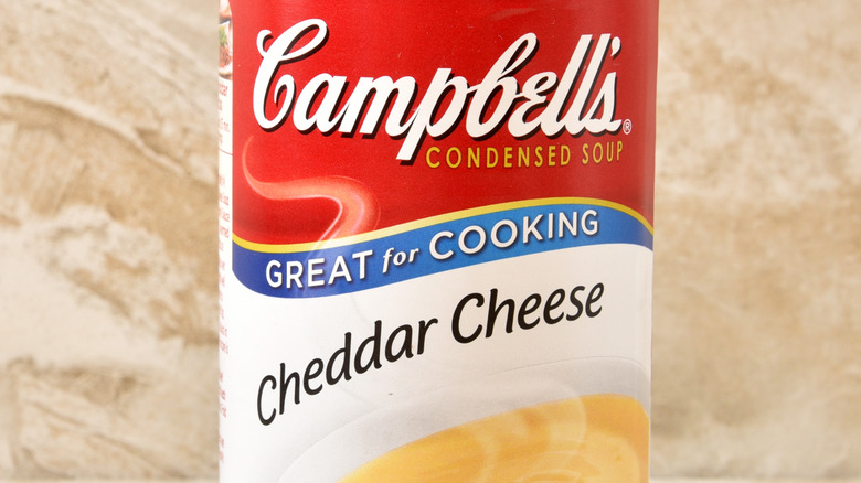 can of campbell's cheddar cheese condensed soup