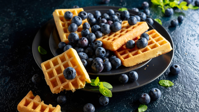 Turn Your Coffee Into A Blueberry Waffle Dream With This Syrup Combo