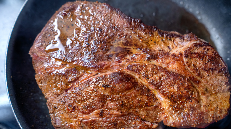 Chuck cut lathered in butter