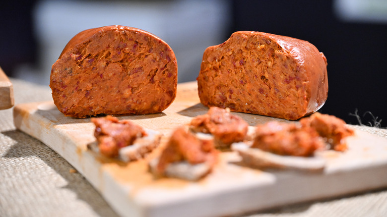 Nduja on a cutting board