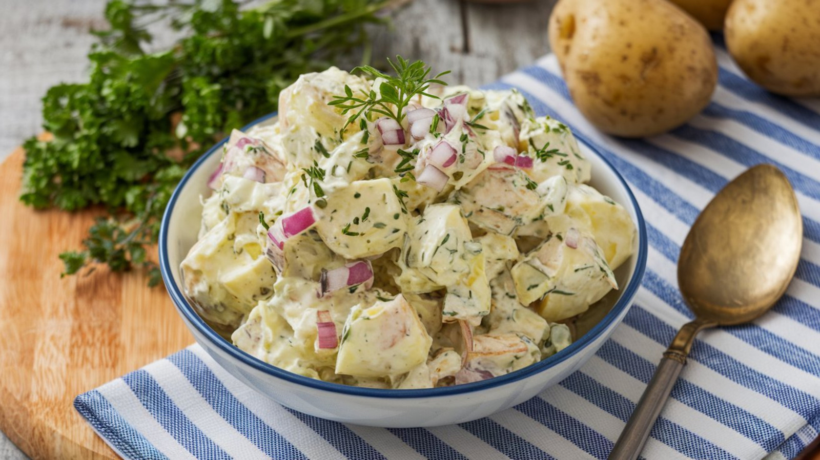 Unforgettable Potato Salad Begins With Using The Right Vinegar - Chowhound