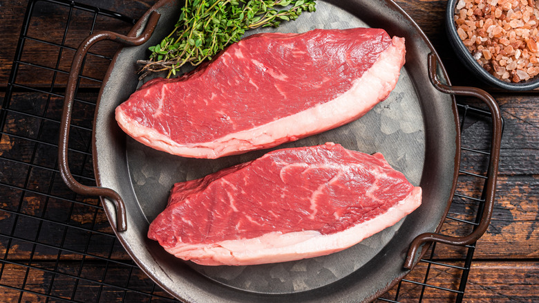 Picanha Brazilian steaks on plate