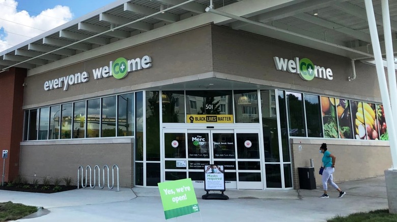 Entrance to Merc Co-op in Lawrence, Kansas