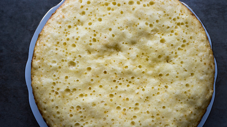 One giant fluffy slow cooker pancake