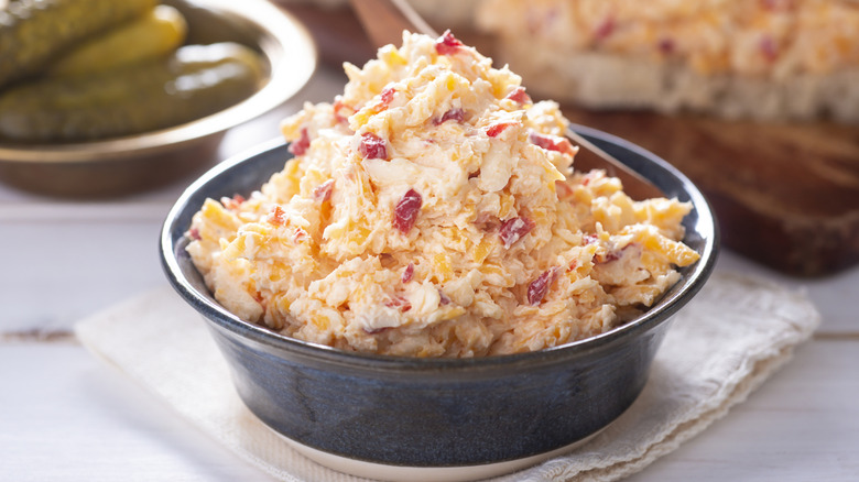 A heaping bowl of pimento cheese.