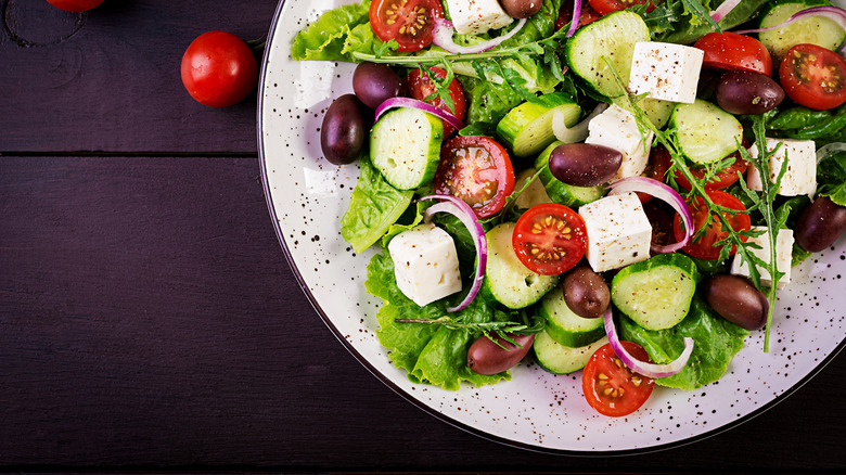 Bowl of Greek salad