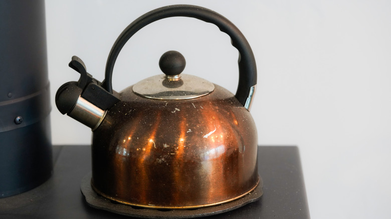 copper tea kettle