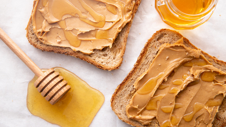 Peanut butter and spreader