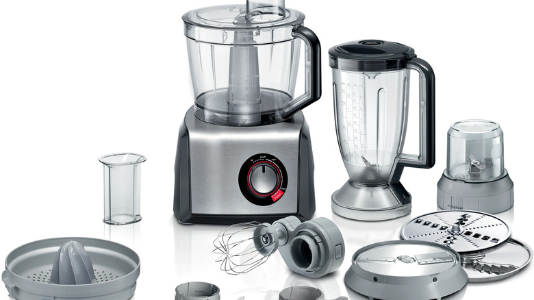 Comprehensive Food Processor against white background
