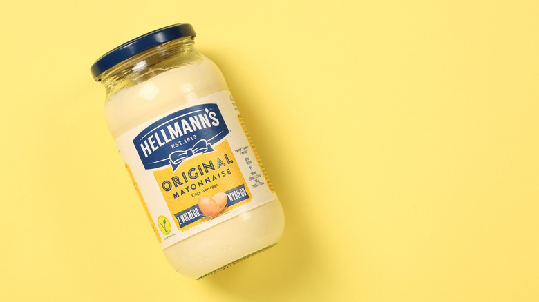 a jar of hellmann's original mayonnaise