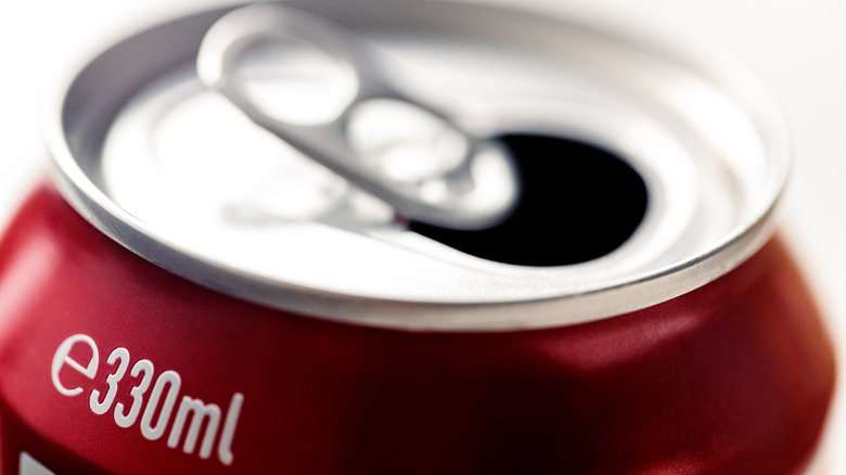 top of soda can