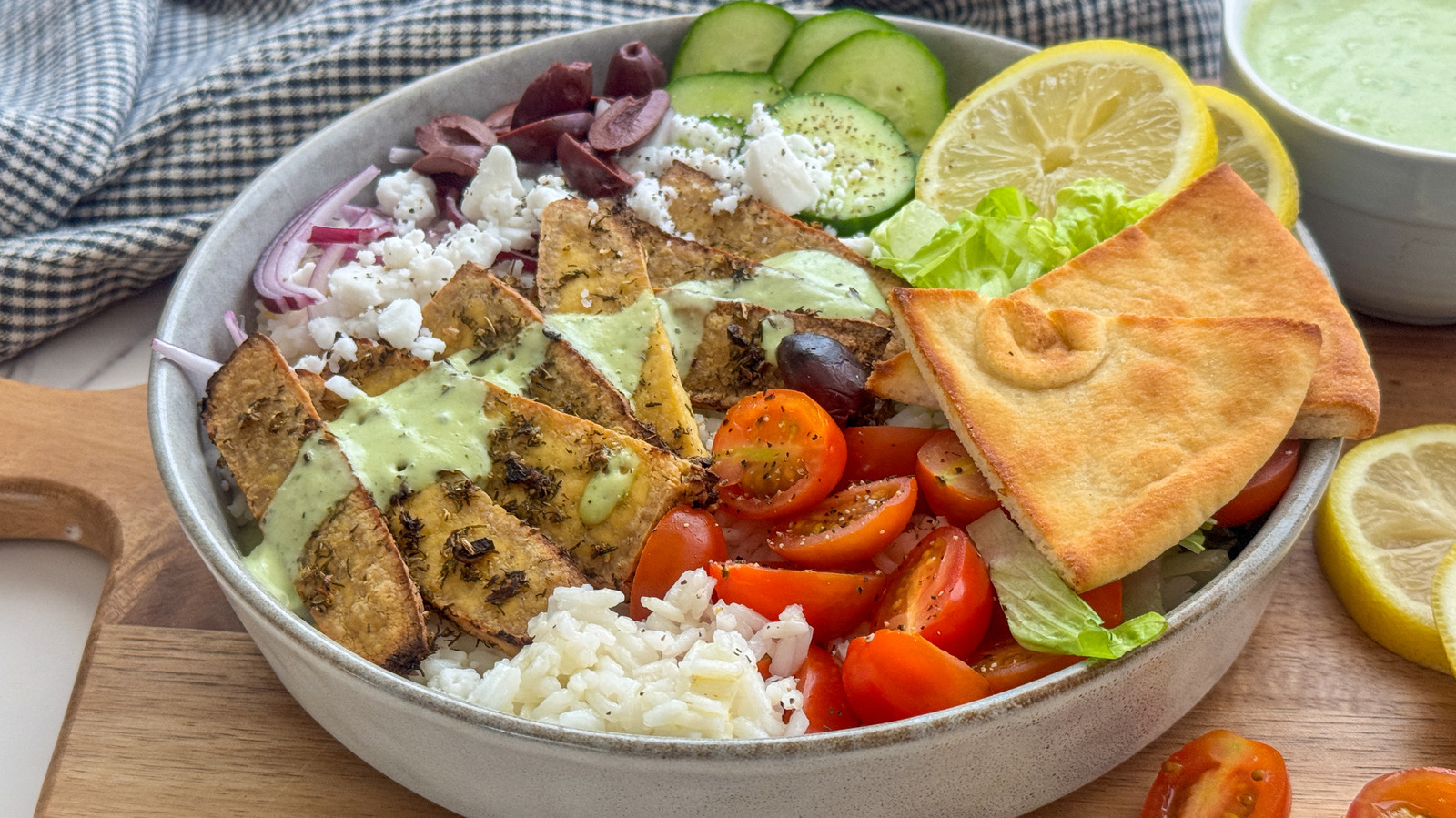 Vegetarian-Friendly Gyro Bowl Recipe