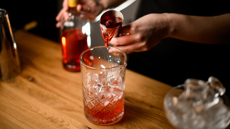 bartender making a cocktail