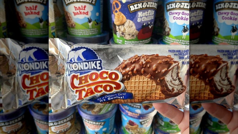 Choco Taco with pints of ice cream