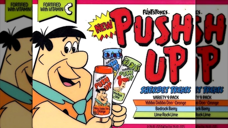 Flintstones ice cream push-up pops