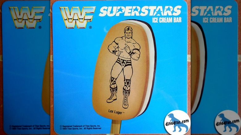 Advertistement for WWE ice cream bars